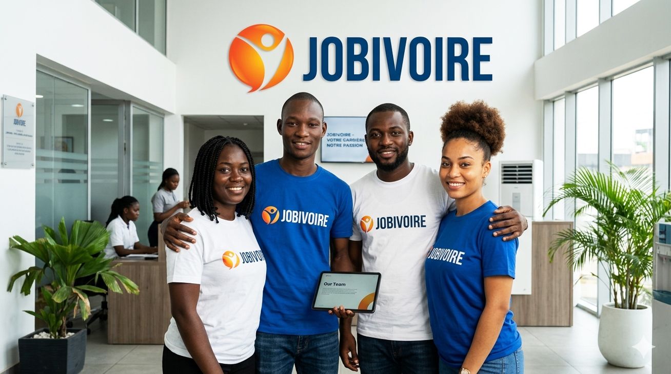 L'équipe JOBIVOIRE CI : une équipe de jeune dynamiques engagés pour l'emploi et la formations des jeunes de Côte d'Ivoire et de la diaspora