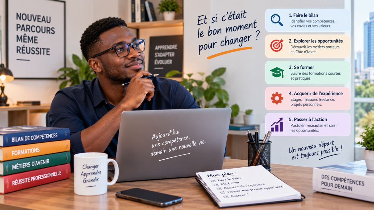 Reconversion professionnelle en Côte d'Ivoire : par où commencer