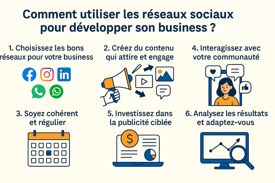 Comment utiliser les réseaux sociaux pour développer son business ?