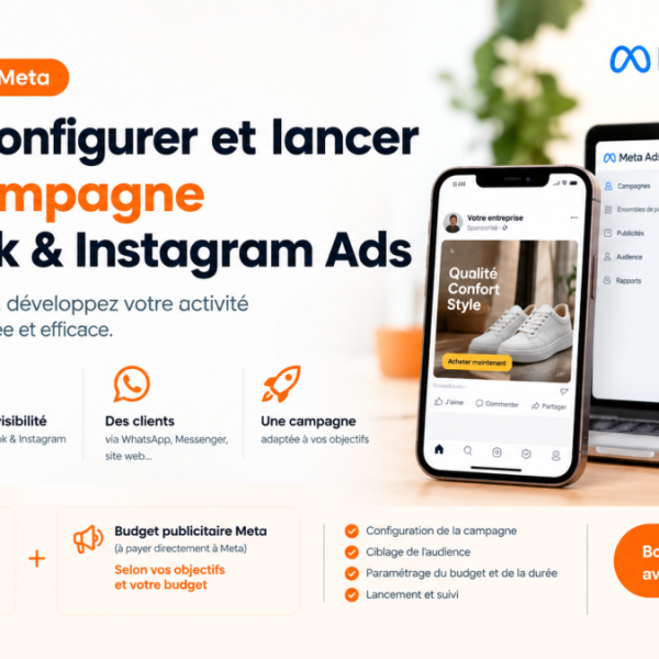 Je vais configurer et lancer votre campagne Facebook & Instagram Ads
