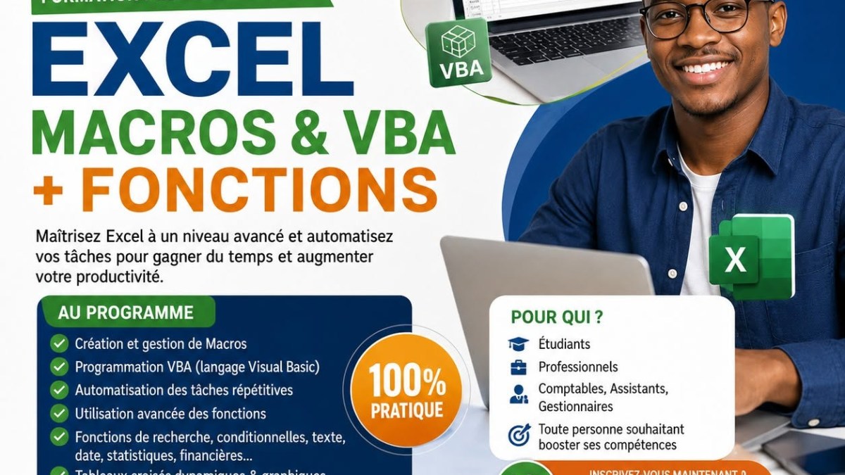 Je vais Formation en Bureautique et Excel avancée
