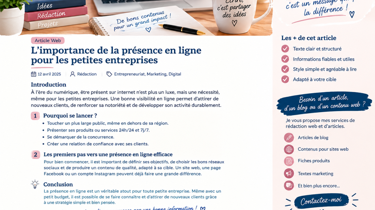 Je vais Rédiger le blog de l'année