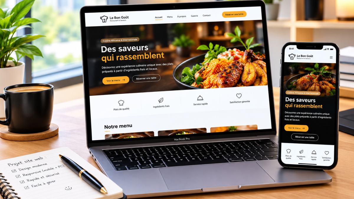 Je vais créer votre application de commande ou site web professionnel