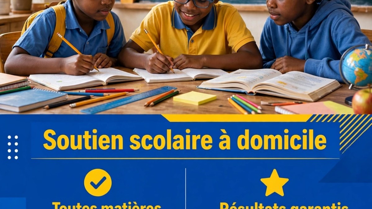 Je vais Vous aidez pour des cours a domicile